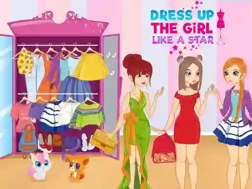 Igra Dress Up The Girl Like A Star online