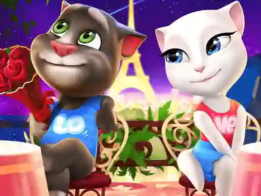 Igra Talking Tom and Angela Coloring online