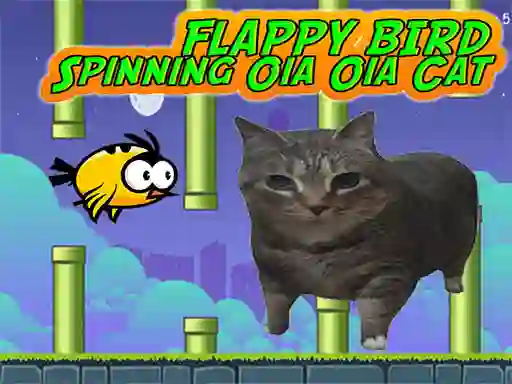Igra Flappy Bird Spinning oia oia Cat online