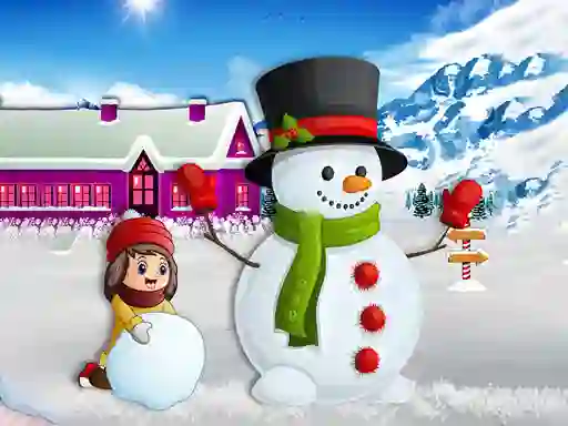 Igra Kids and Snowman Dress Up online