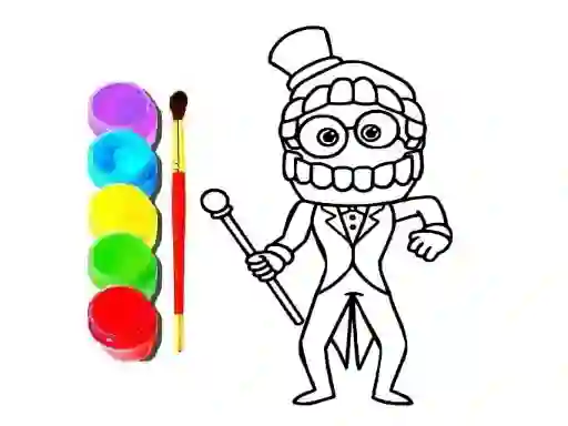 Igra Digital Circus Click and Paint online