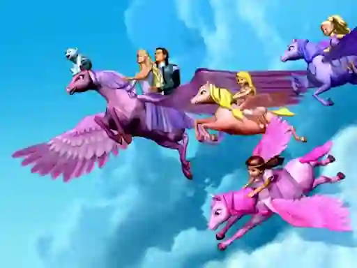 Igra Barbie Magic Pegasus Puzzle online