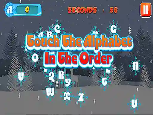 Igra Touch the Alphabet in the Order online