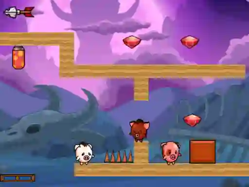 Igra Pig Bros Adventure online