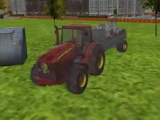 Igra 3D city tractor garbage sim online
