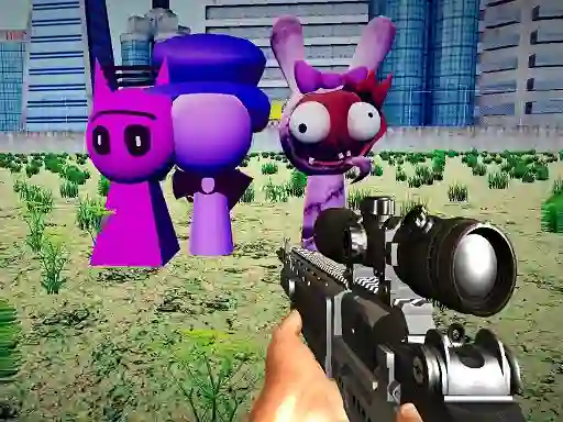 Igra Sprunki Sniper Squid Game online