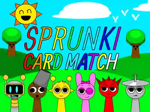 Igra Sprunki Card Match online