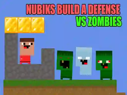 Igra Nubiks build a defense vs zombies online