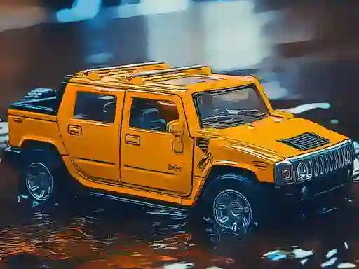 Igra Hummer Jeep Puzzle online