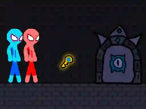 Igra Red and Blue Stickman Rope online