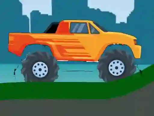 Igra Monster Truck Hill Driving 2D online
