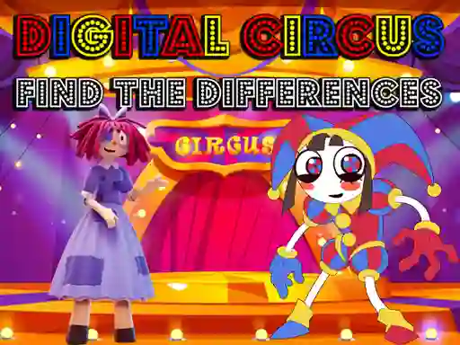 Igra Digital Circus Find The Differences online