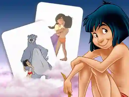 Igra Mowgli Memory card Match online