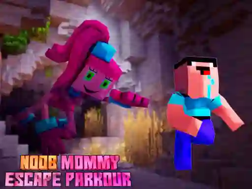 Igra Noob Mommy Escape Parkour online