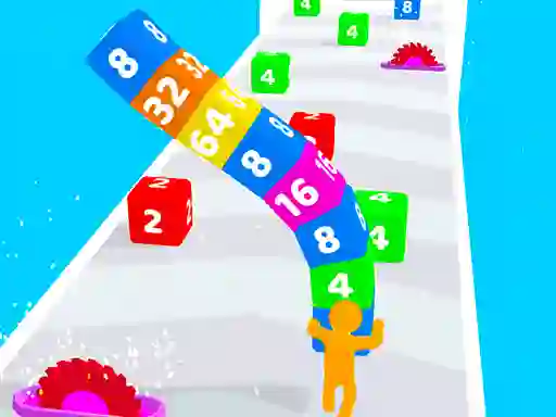 Igra Cube Stack 2048 online