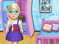Igra Ukrasite školu za bebe Elsa  online
