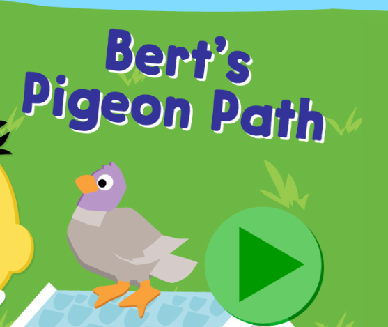 Igra 123 Sesame Street: Bertova golubova staza  online