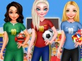 Igra BFF Princess glasova za nogomet 2018  online