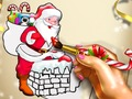 Igra Božićno bojanje Djeda Božićnjaka  online