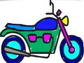 Igra Povratak u školu: bojanje motocikla  online