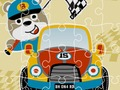 Igra Racing Crtani Jigsaw  online