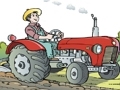 Igra Crtani traktor puzzle  online