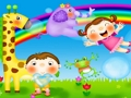 Igra Crtana žirafa puzzle  online