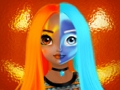 Igra Vodič za princeze Halloween Makeup Halffaces  online