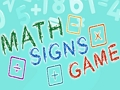 Igra Igra matematičkih znakova  online
