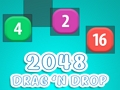 Igra 2048 povlačenjem i ispuštanjem  online