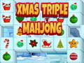 Igra Božićni trostruki mahjong  online