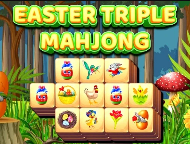 Igra Uskrsni trostruki mahjong  online
