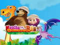 Igra Maša i medvjed dinosaur  online