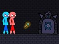 Igra Crveni i plavi Stickman uže  online