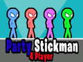 Igra Party Stickman 4 igrača  online