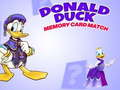 Igra Podudaranje memorijske kartice Donalda Ducka  online