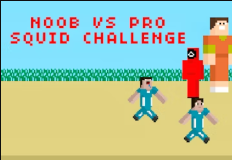 Igra Noob vs Pro Squid Challenge online