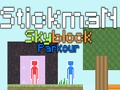 Igra Stickman Skyblock Parkour online