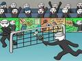 Igra Stickman Figura Badminton 3 online