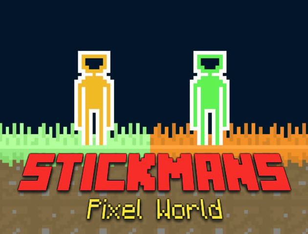 Igra Stickmans Pixel World online