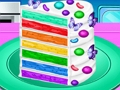 Igra Napravite Rainbow Confetti tortu  online