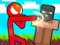 Igra Stickman vs Villager: Spasite djevojku  online