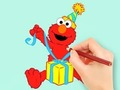 Igra Bojanka: Elmo dar  online