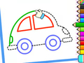 Igra Crtež malog djeteta: slatki automobil  online