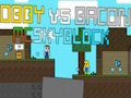 Igra Obby protiv Bacona: MCSkyblock  online