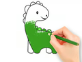Igra Bojanka: Lijepa beba dinosaura  online
