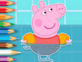Igra Bojanka: Peppa pliva  online
