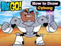 Igra Teen Titans Go! Kako nacrtati kiborga  online
