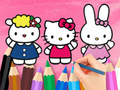 Igra Bojanka: Hello Kitty s prijateljima  online
