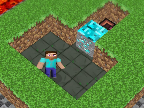 Igra MineBlocks 3D labirint  online